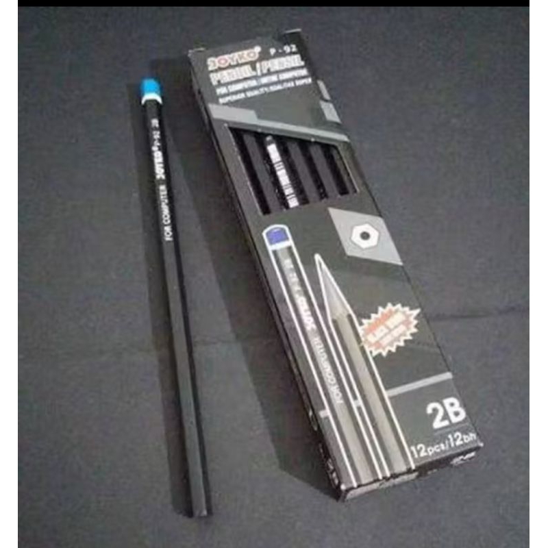 

(12pcs) Pensil 2B Joyko P-92/pensil Joyko Black wood color/pensil 2B joyko hitam/pensil 2B Joyko
