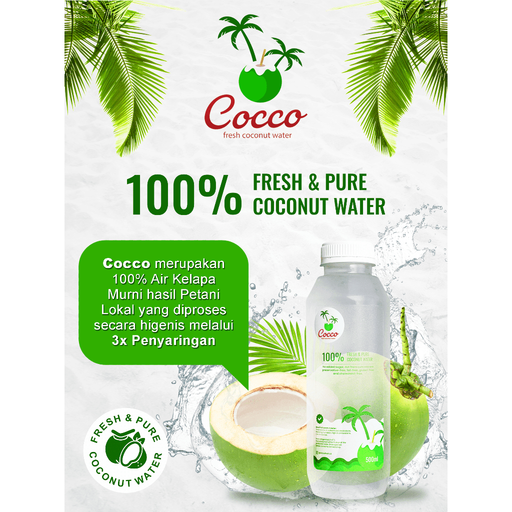 

RB Bundling 4 Botol Cocco Fresh Air Kelapa Muda Murni 500Ml