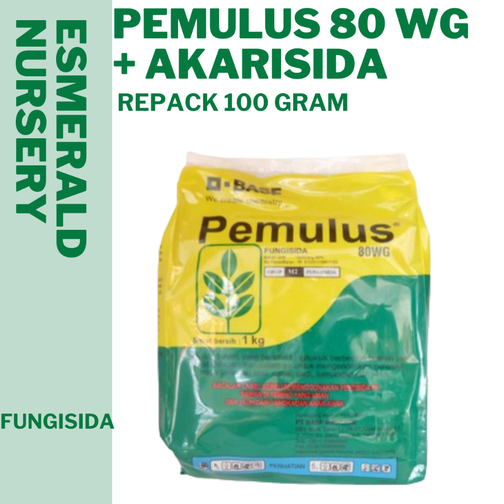 555 Fungisida Pemulus 80 WG + Akarisida Repack 100 gram   Obat Pembasmi Jamur Tanaman