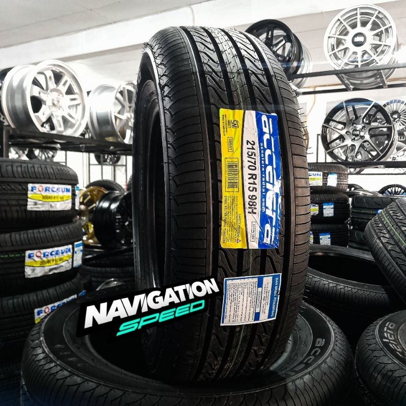 Ban Tubles R15 215/70 Merek ACCELERA ECOPLUSH 215/70 R15 FREE PASANG DITOKO