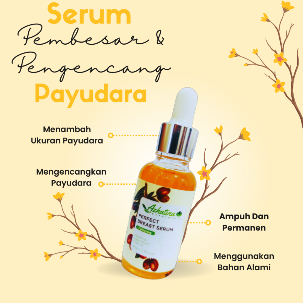 ORIGINAL 100% AMPUH Serum Pembesar Asli Azhatina Perfect Breast Serum Pembesar & Pengencang Payudara