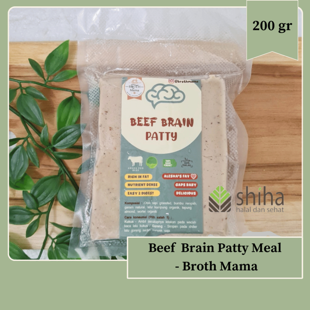 

BEEF BRAIN PATTY 200gr Otak Sapi Broth Mama Brothmama | Warung Shiha