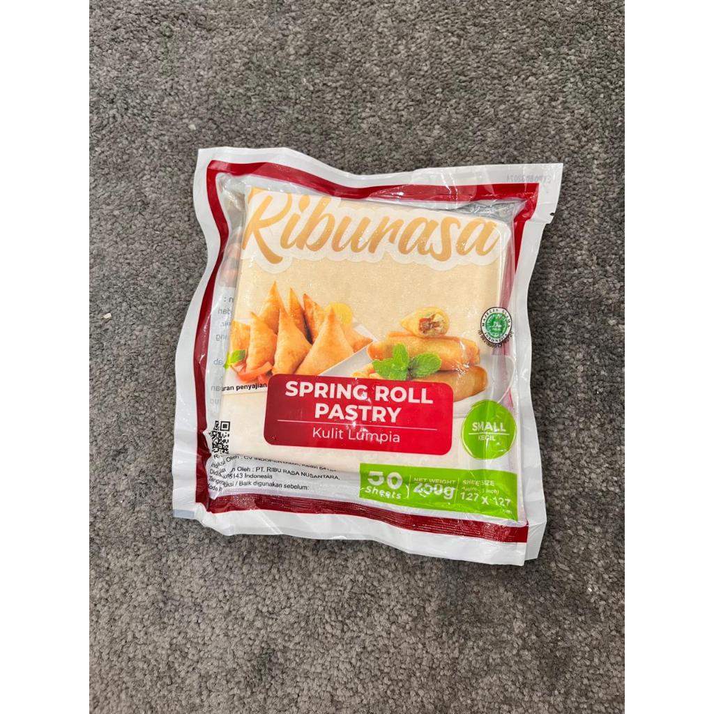 

RIBURASA Spring Roll Pastry KULIT LUMPIA (250gr) isi 50 sheets - Small