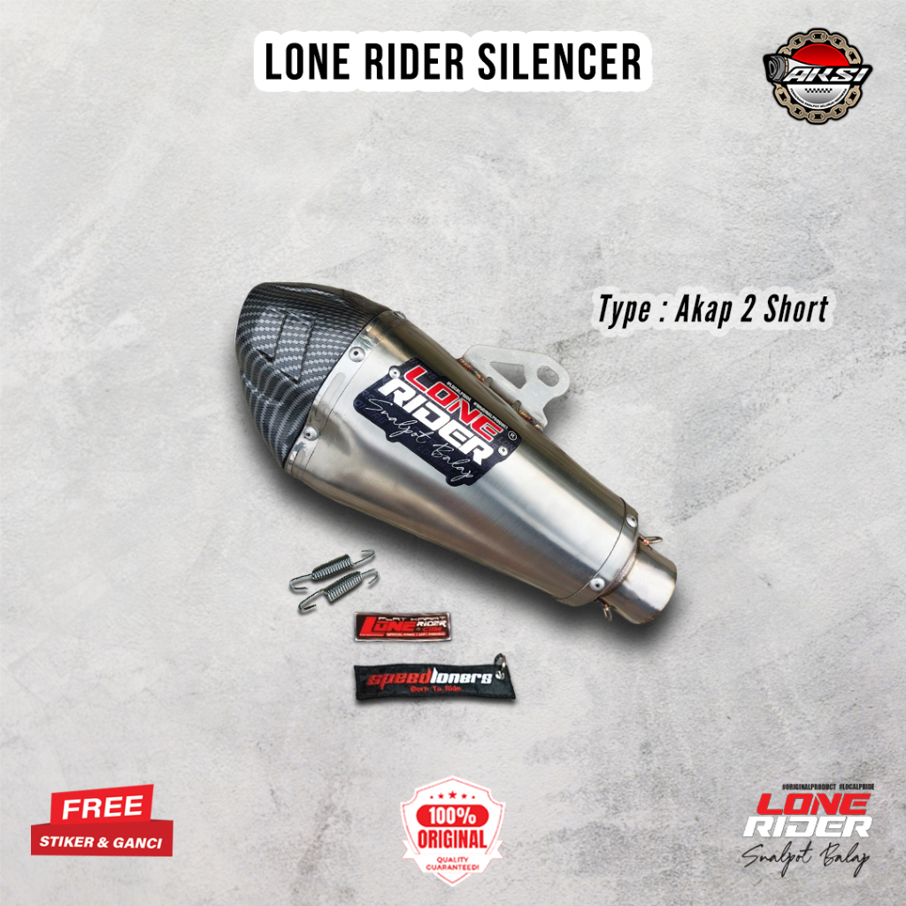 ORIGINAL LONE RIDER Silencer AKAP 2 - Knalpot Racing Lone Rider