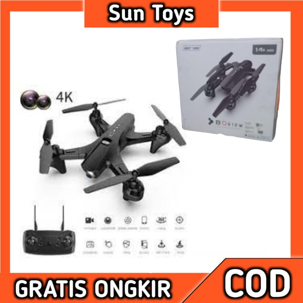 Mainan R/C Drone Kamera Drone Kamera Remote BO610W