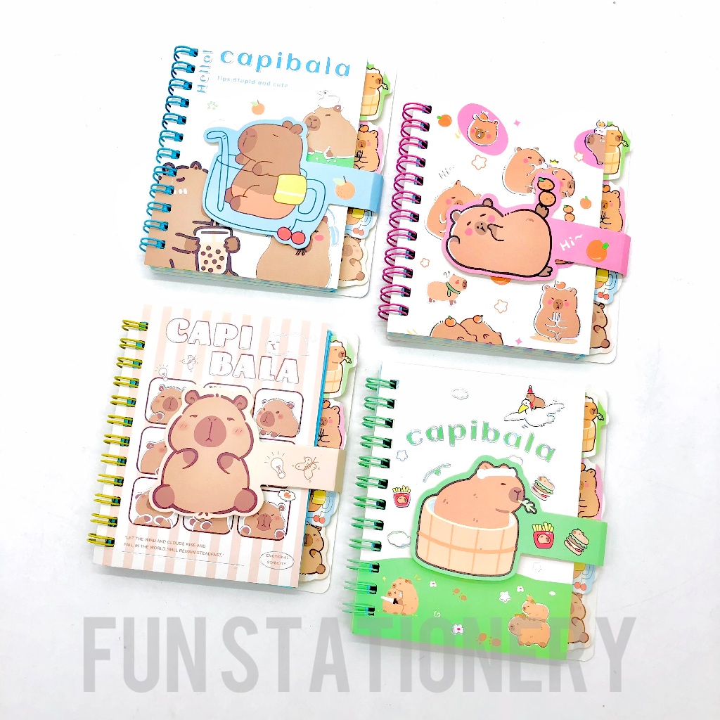 

(A7) NOTEBOOK SPIRAL XQ-6411 CAPYBARA VIRAL / BUKU TULIS CATATAN / MEMO NOTEPAD