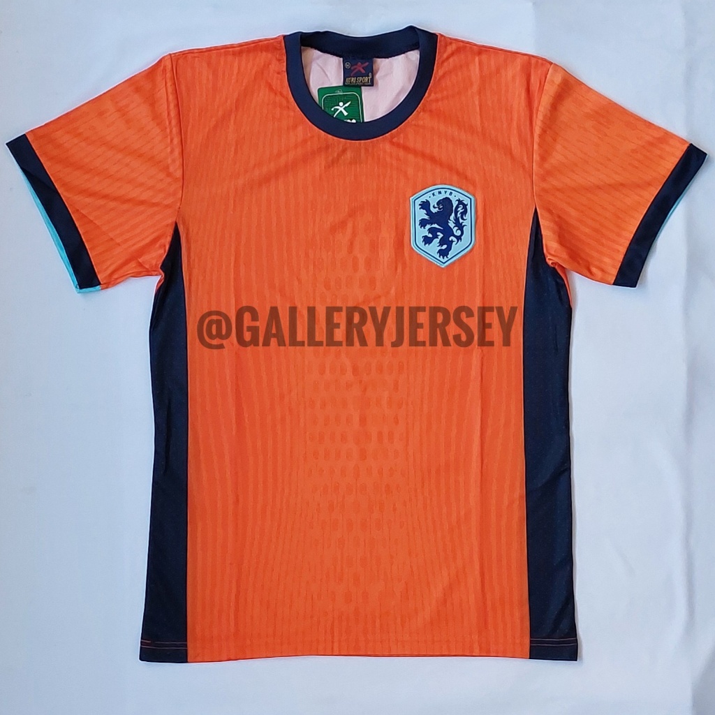 JERSEY BOLA EURO BELANDA NETHERLAND HOME ORANGE PRINTING PREMIUM DEWASA JERSEY EURO NETHERLAND BELAN