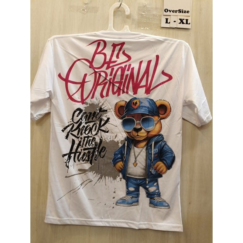 Kaos oversize distro motif bear