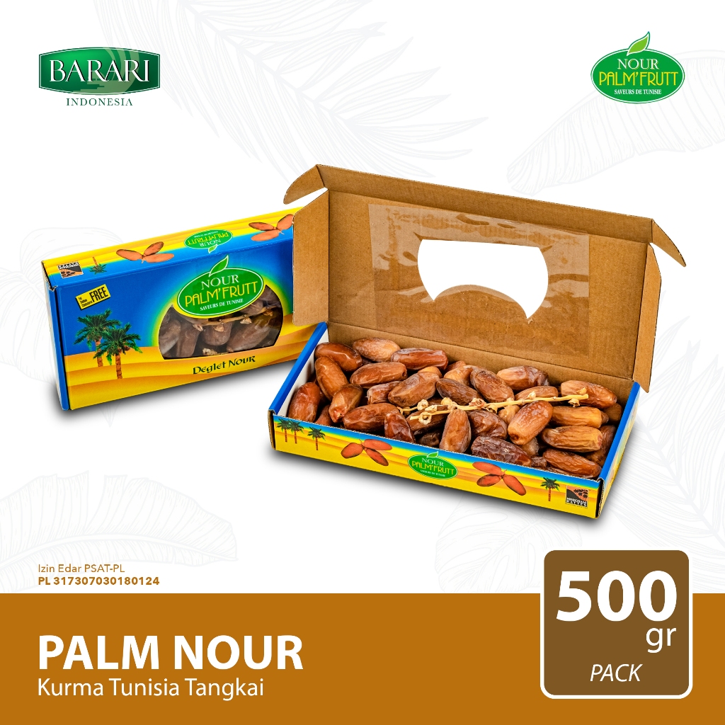 

PALM NOUR Kurma Tunisia Tangkai 500gr Premium Dates High Quality Tekstur Kering Dan Lembut