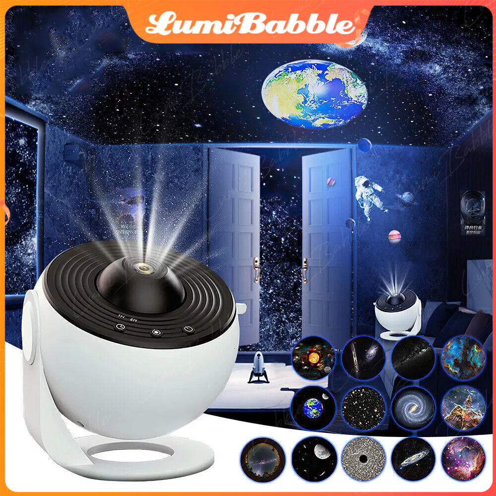 100% ORIGINAL360 Lampu Tidur Proyektor Galaxy Lampu Kamar Tidur Aesthetic Lampu Proyektor Langit