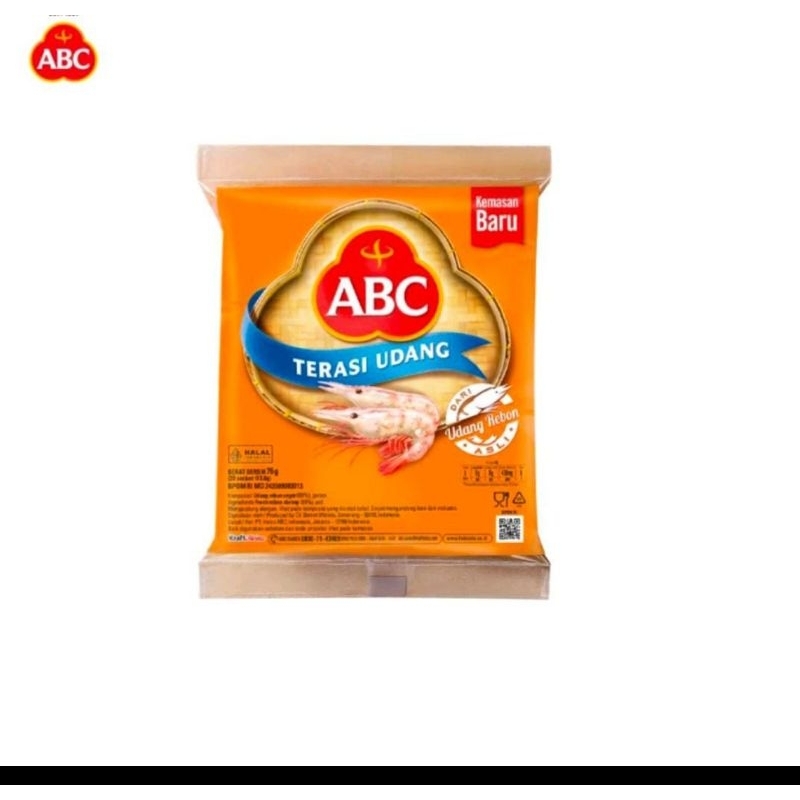 

Terasi udang ABC, asli dari udang rebon1 pak 84 gram isi 20 sachet @4.2 gr