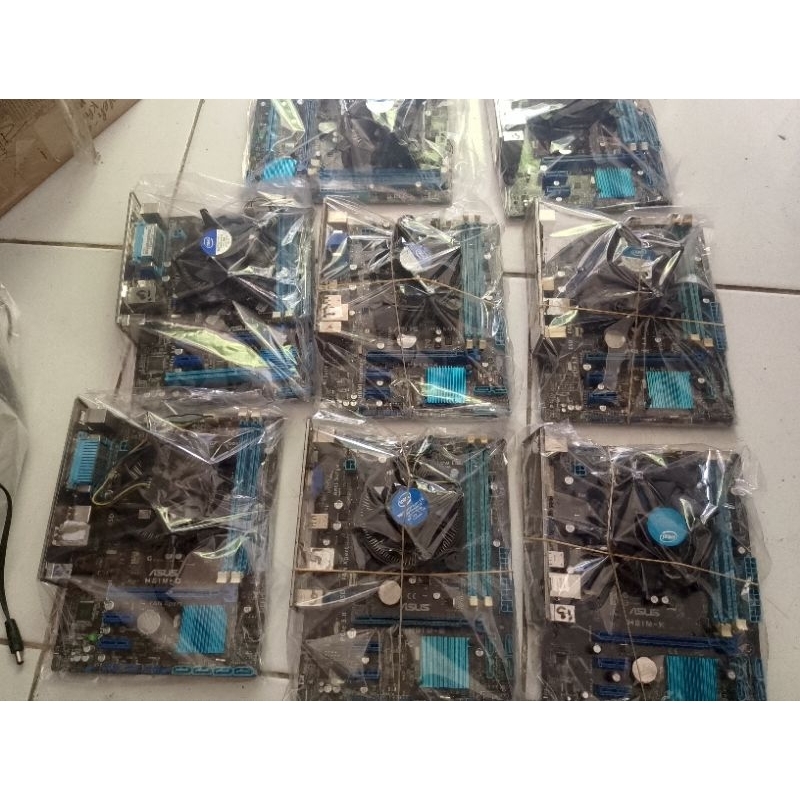 Motherboard Asus 1155/H61/Core i3 Gen3