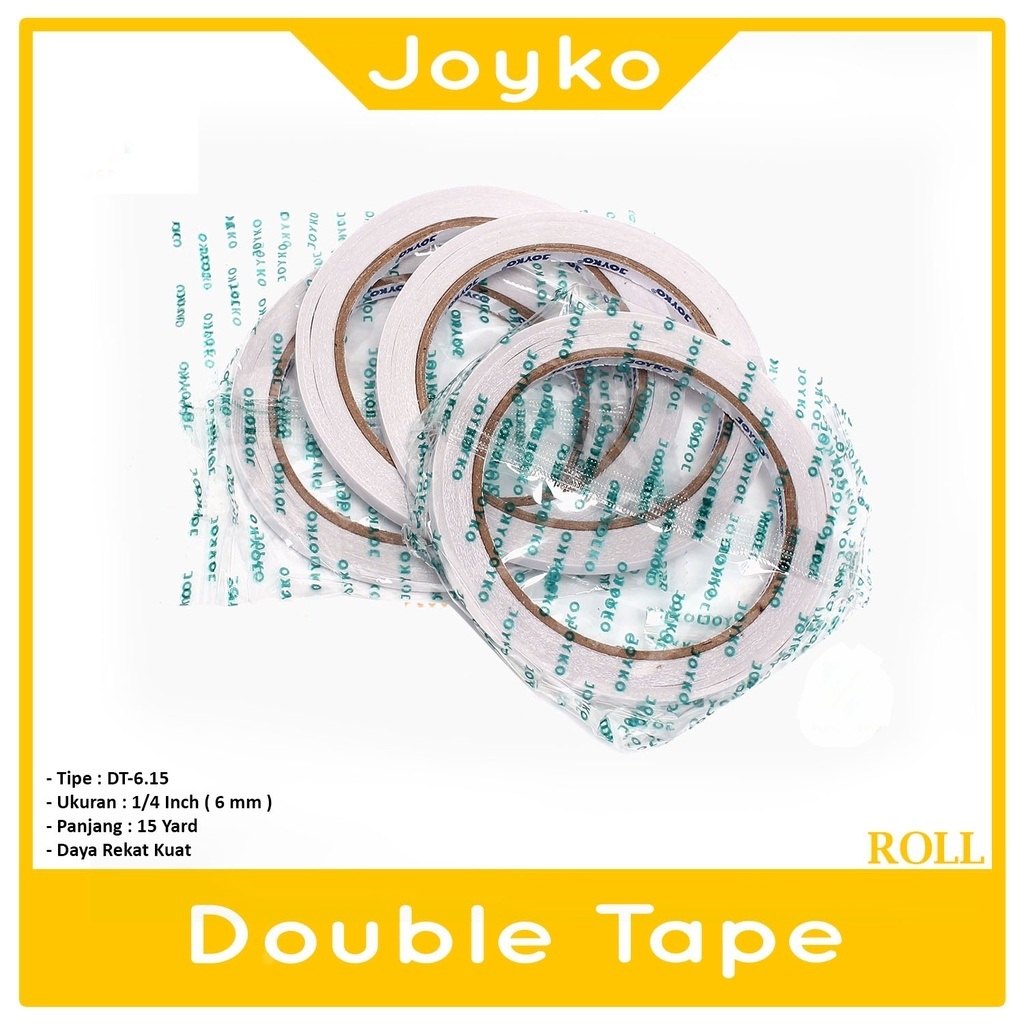 

V2_JOYKO - Double Tape 6mm x 15 Yard -1 Roll