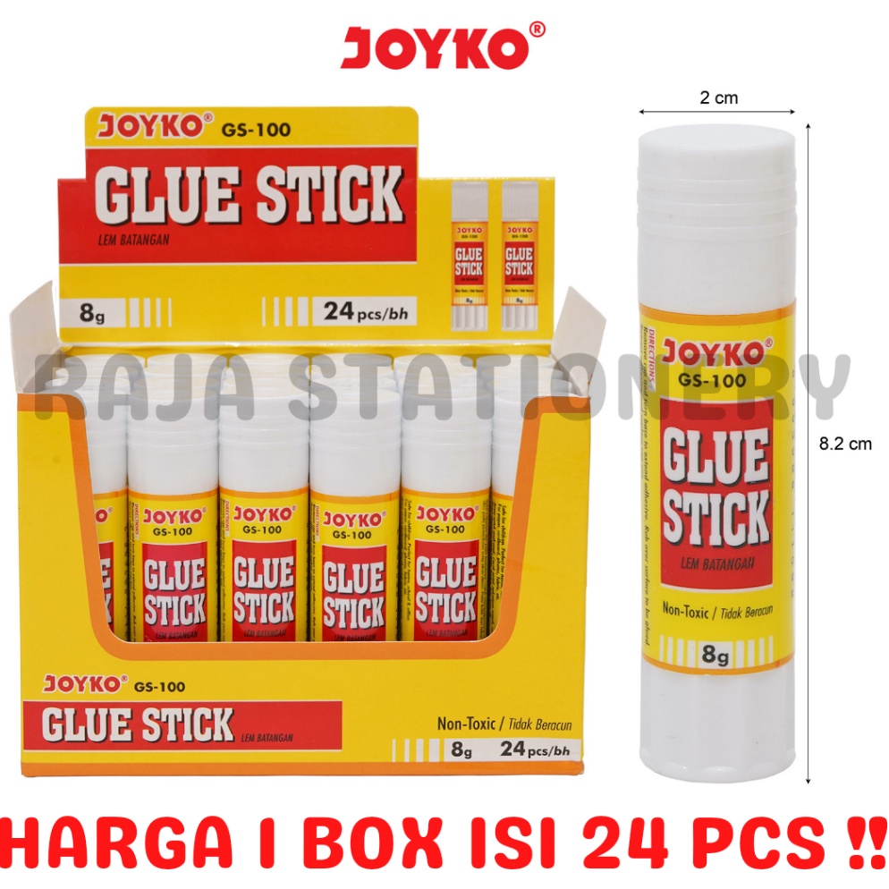 

JOYKO GLUE STICK 8G LEM KERTAS LEM BATANG JOKYO KECIL GS1 24PCS KODE R7W2