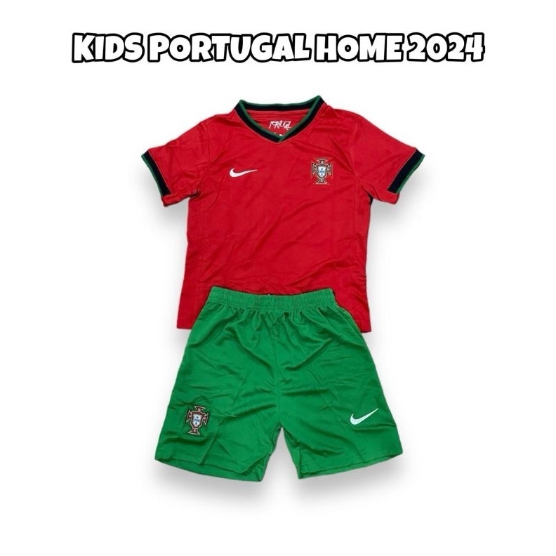 KIDS JERSEY BOLA PORTUGAL HOME EURO KIDS 224 GRADE ORI KODE N9Y7