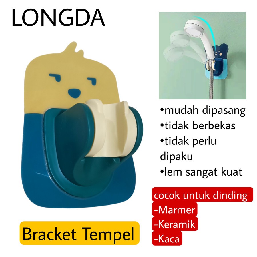Bracket Shower Dudukan Kepala Shower Tempel