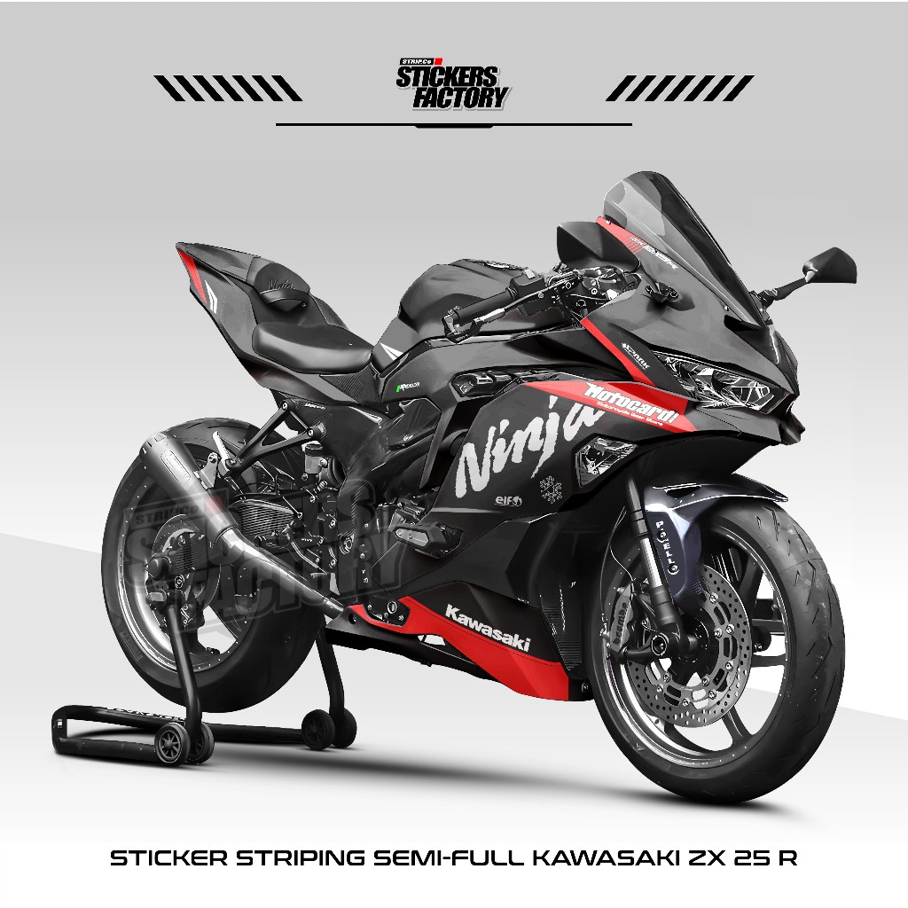 STICKER STRIPING SEMIFULL KAWASAKI NINJA ZX25R / DECAL ZX25R / STIKER MOTOR ZX25 VARIASI / ZX25 / 4