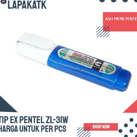 

TIP EX PENTEL CAIR 12 ML PENTEL ZL31W HARGA PER PCS KODE R7M4
