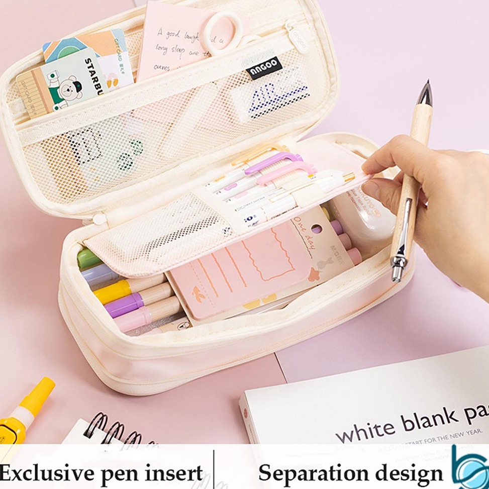 

Tempat Pensil Bagus Lucu Berkapasitas Besar Cute Large Capacity Pencil Case Tempat Alat TulisTas Pensil Best Stationary KODE L9H3