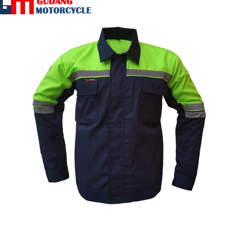 

Baju Safety Proyek Hijau Stabilo KODE Z9C8