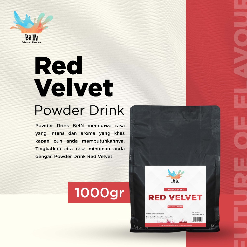 

BeIn Red Velvet Powder - Bubuk Minuman Kue Merah 1000gr