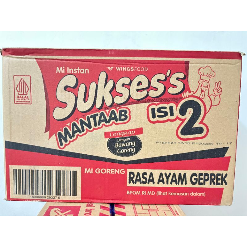 

Mie sukses's isi 2 rasa ayam geprek