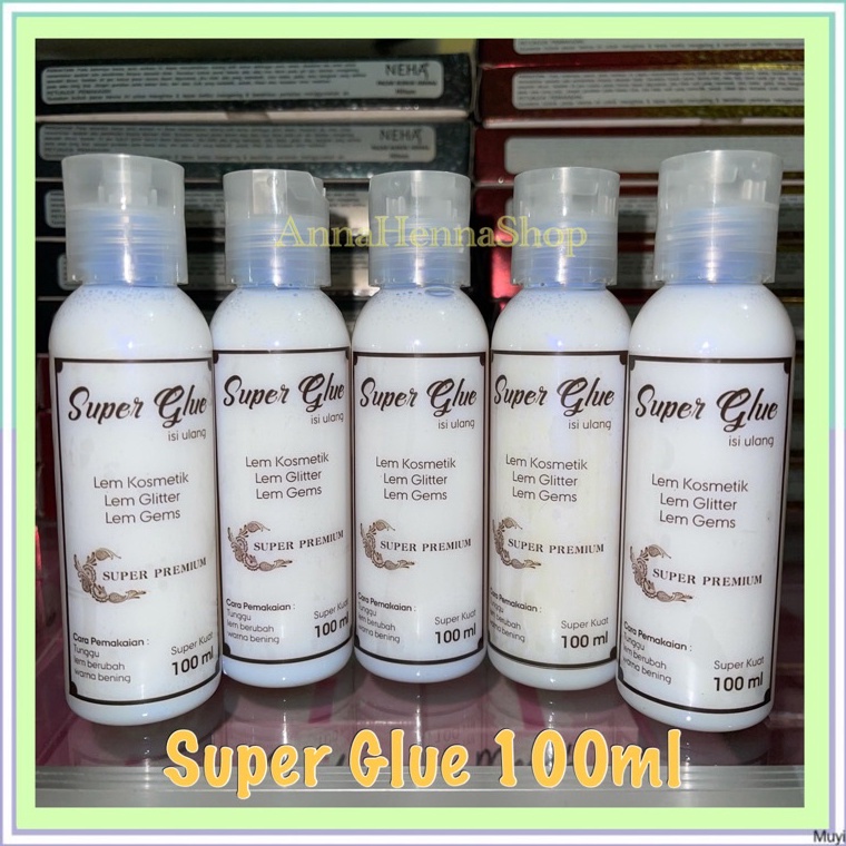 

Isi 1ml lem isi ulang Lem Henna lem kulit super premium woterproff KODE Q6S3