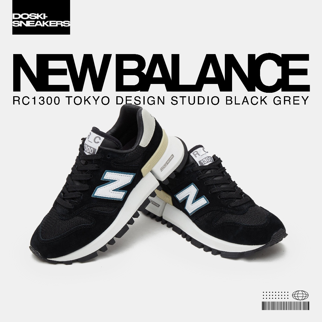 New Balance RC1300 Tokyo Design Studio Black Maldives Blue 100% Original Sneakekers Casual Pria Wani