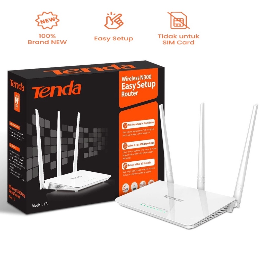 Tenda F3 F6 N3 F9 N6 3 Antenna 4 Antenna Wireless Router s Q4M7