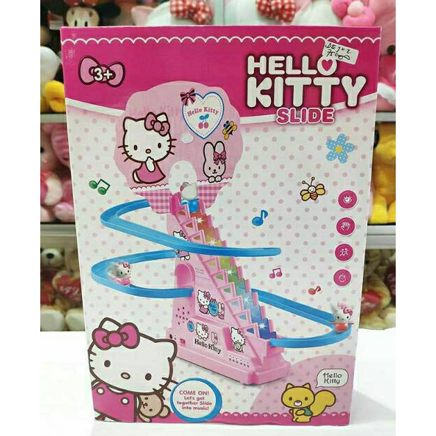 MAINAN HELLO KITTY SLIDE  MAINAN HELLO KITTY NAIK TANGGA KODE R4D7