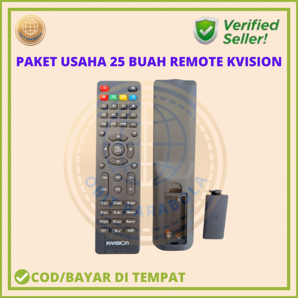 PAKET USAHA REMOTE KVISION BROMO C2000 25 BUAH TERLARIS