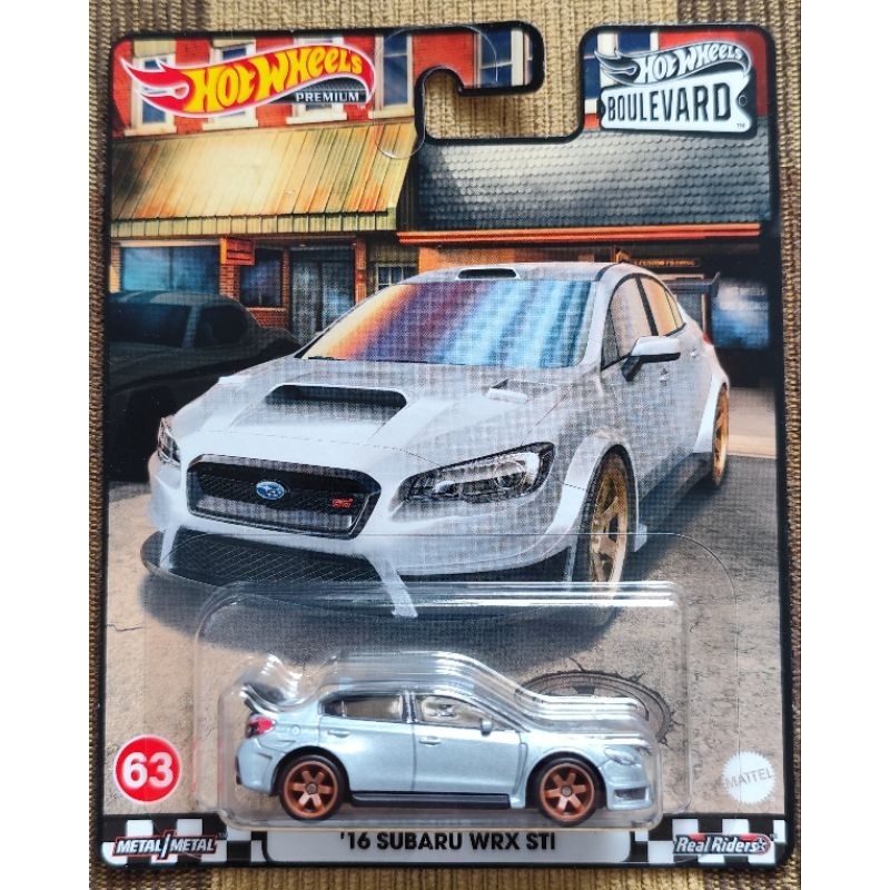 Hotwheels Series Ban Karet BOULEVARD 16 SUBARU WRX STI / Diecast / Hot Wheels