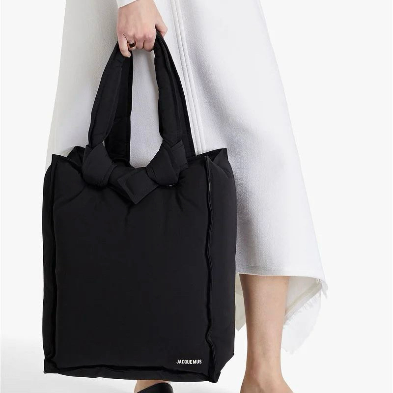 Original Jacquemus Le Cuscinu Pillow Canvas Tote Bag / Shopper Bag