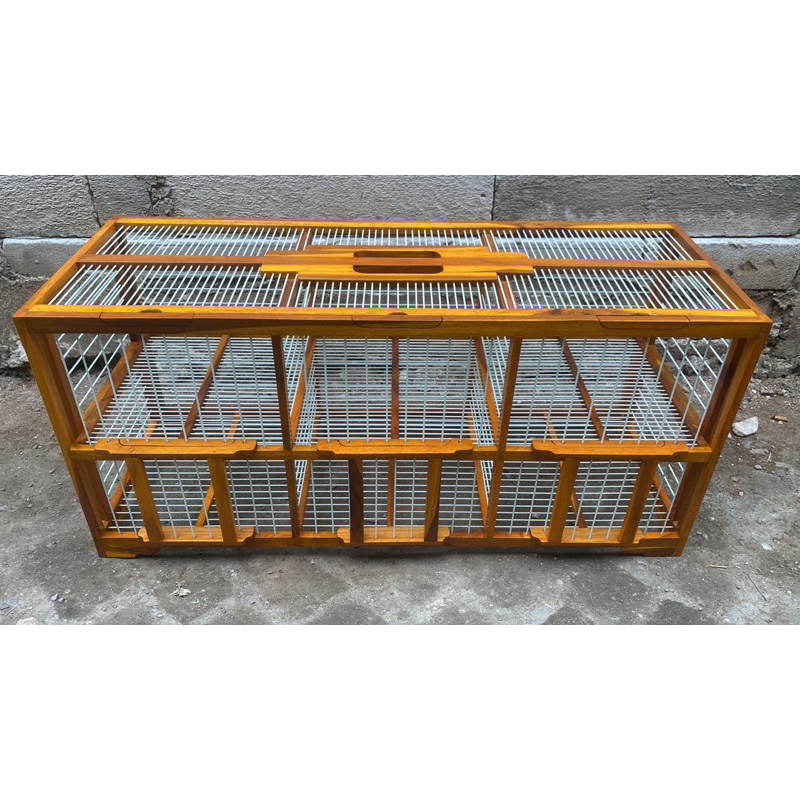 Dongdang fiber (kandang burung merpati) 6 pintu