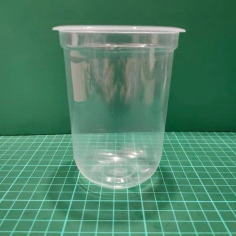 ISI 50 PCS CUP GELAS OVAL 16oz STARINDO CUP OVAL GELAS PLASTIK 16oz GELAS PLASTIK MINUMAN