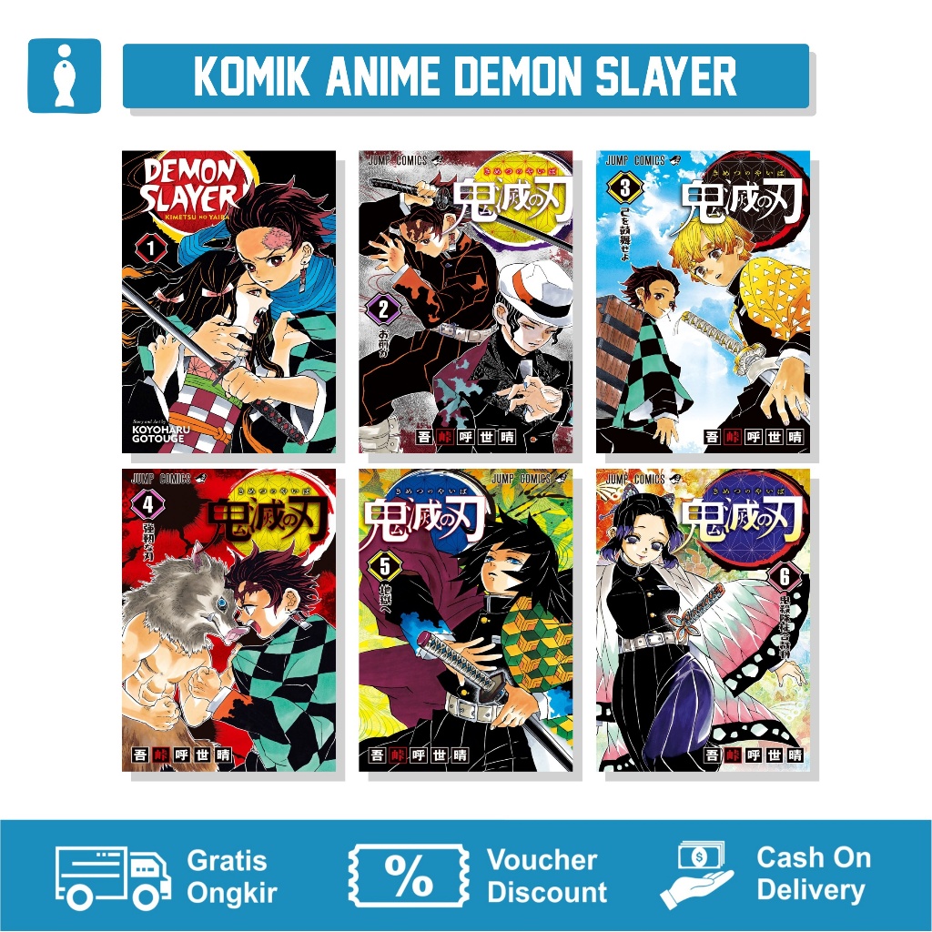 Buku Komik Manga Demon Slayer Vol. 01-23 END by Koyoharu Gotouge Bahasa Indonesia