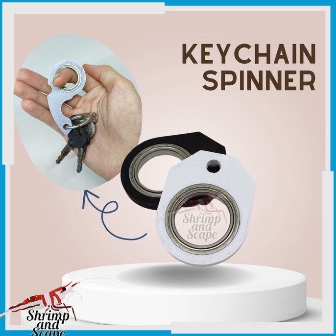 KODE I28Y Keychain Spinner Gantungan Kunci Fidget Mainan Ganci Keyrambit Putar