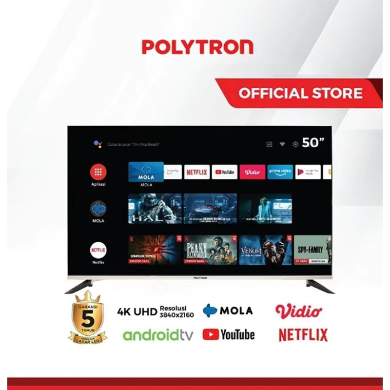 TV POLYTRON 50 INCH SMART TV/PLD50UG5959.