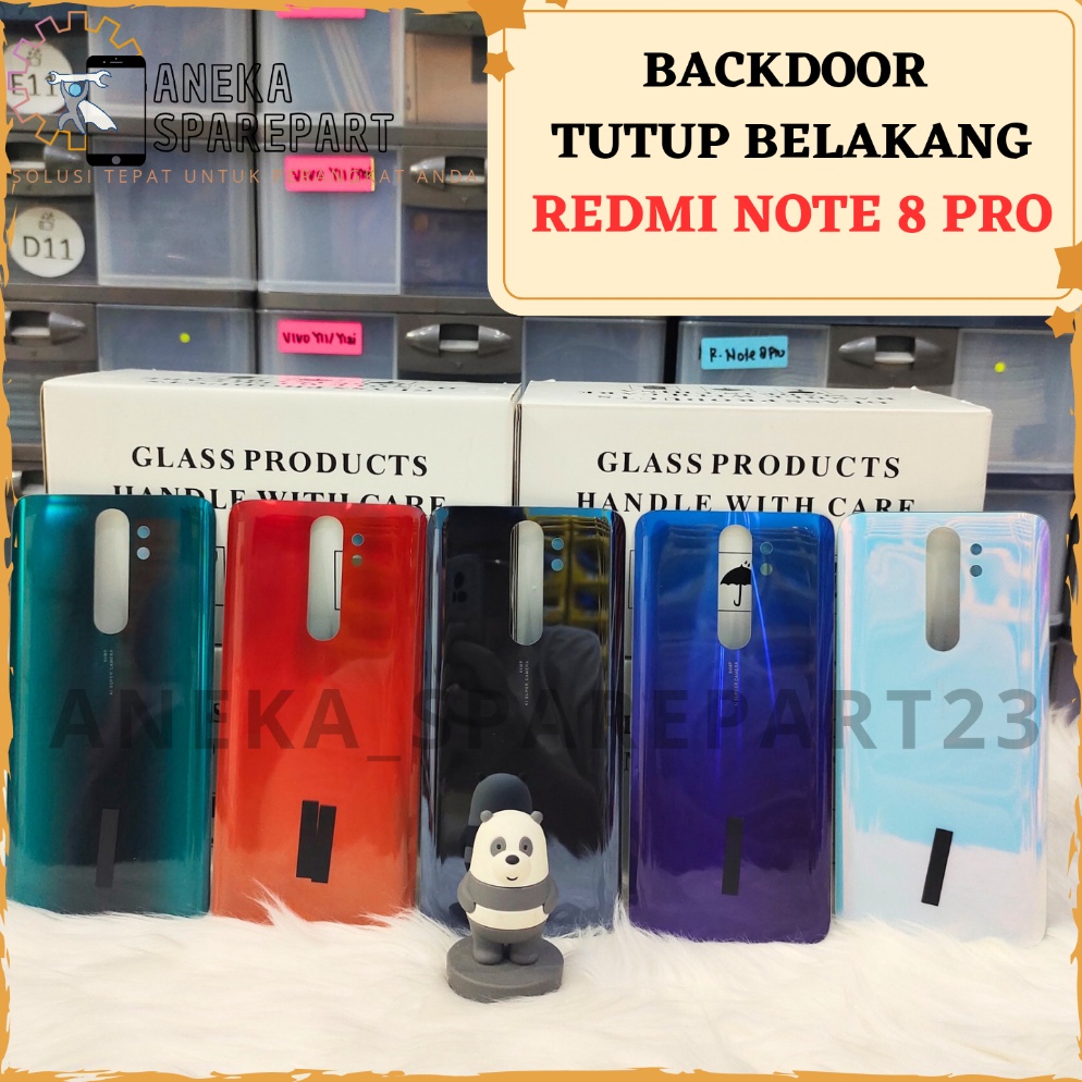 KODE Q76Z Backcover Backdoor Cover Belakang Tutup Casing Belakang Tutup Baterai Redmi Note 8 Pro War