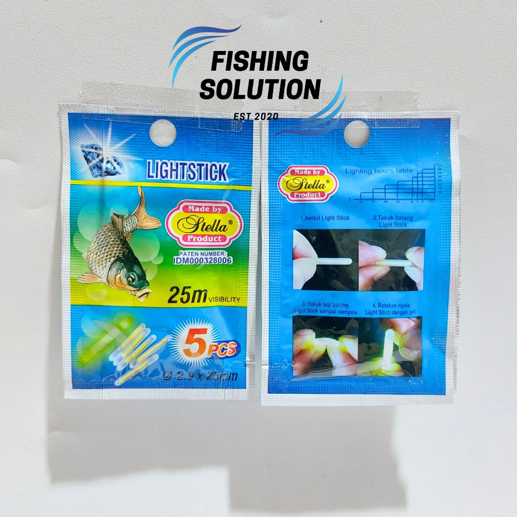 Starlet / Light Stick / Glow Stick/ Lampu / Fosfor Pancing Stella Products isi 5