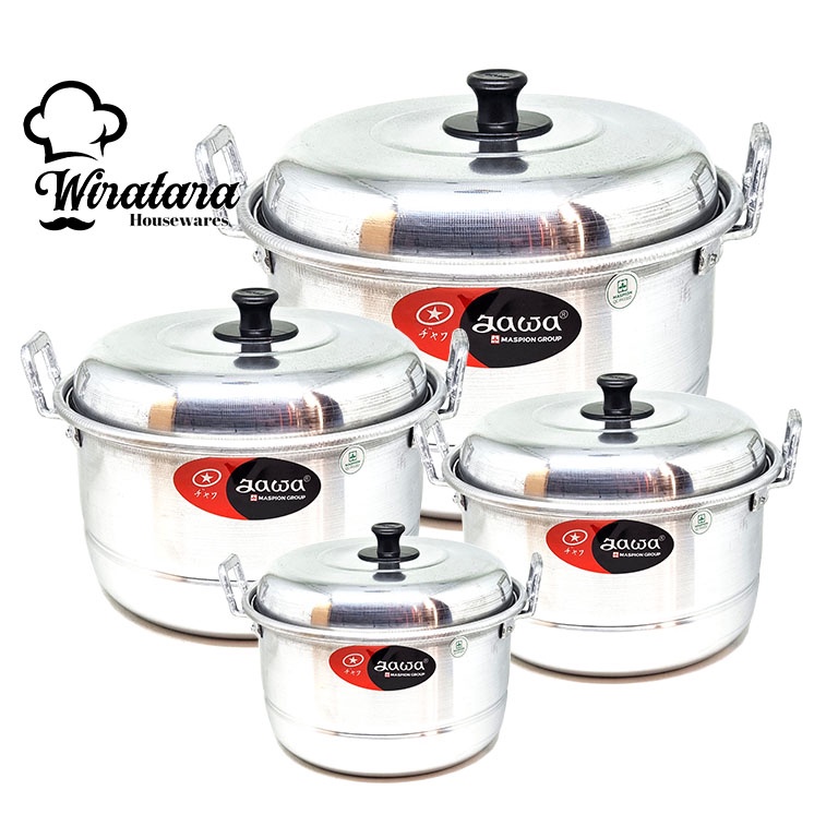 KODE I24C Maspion Dandang Nasi  Kukus Kualitas Premium  Panci Kukusan Aluminium  Steamer Pengukus