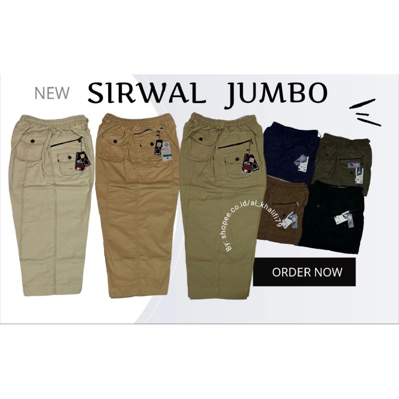 Sirwal Jumbo/Sirwal Polos/Celana Sunah/Celana Kargo Jumbo/Mata air/Celana Sirwal Jumbo