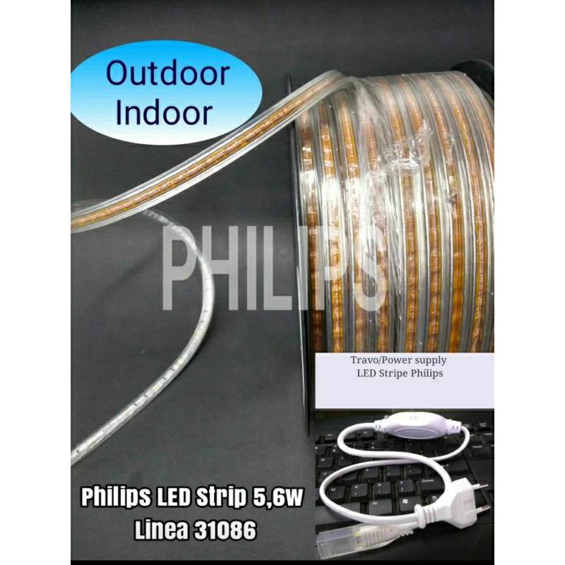 PHILIPS led strip selang 6,6 watt Philips + travo indoor outdoor led strip Philips 6.6 watt high qua
