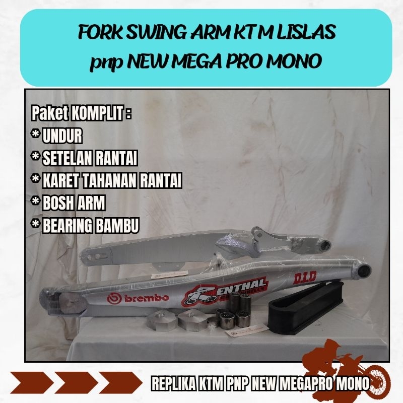 Swing Arm Ktm Mega Pro Mono Lislas 66cm Pnp Honda Megapro Mega pro Mono New Mega Pro Monoshock Fulls