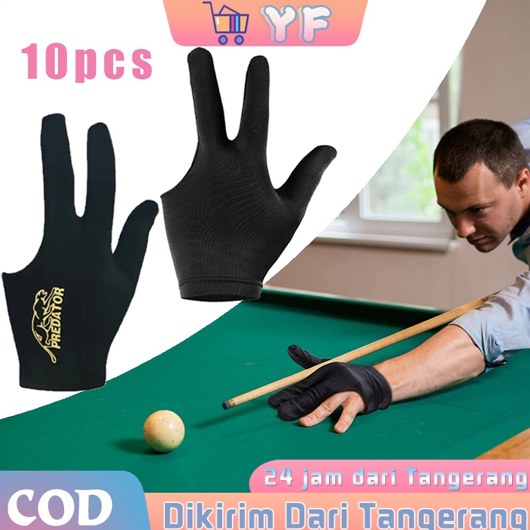 KODE V66T 1Pcs Sarung Tangan Billiard Predator Gloves Billiard Anti Slip Sarung Tangan Biliar