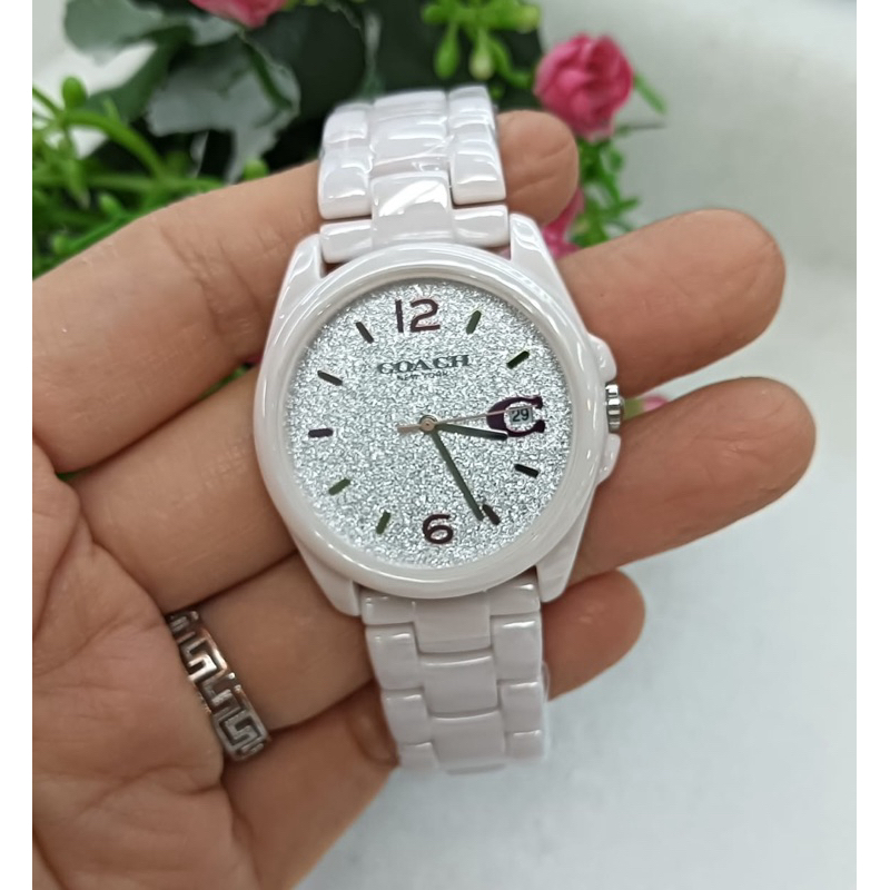 JAM TANGAN KOLEKSI WANITA COACH KERAMIK PREMIUM SUPER