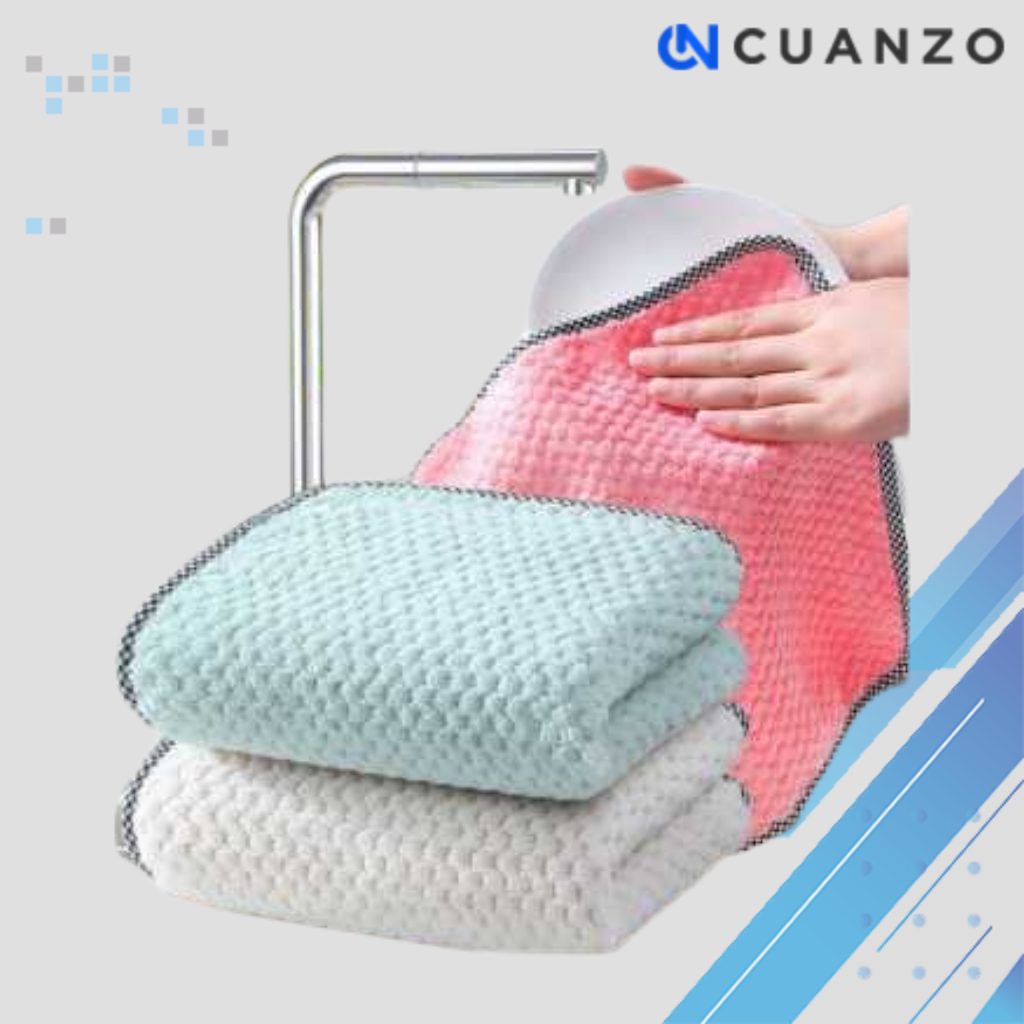 Handuk Dapur Serbaguna Kain Lap Anti Panas 5PCS / Kain Lap Tangan Anti Minyak Tahan Panas Lap Kotora