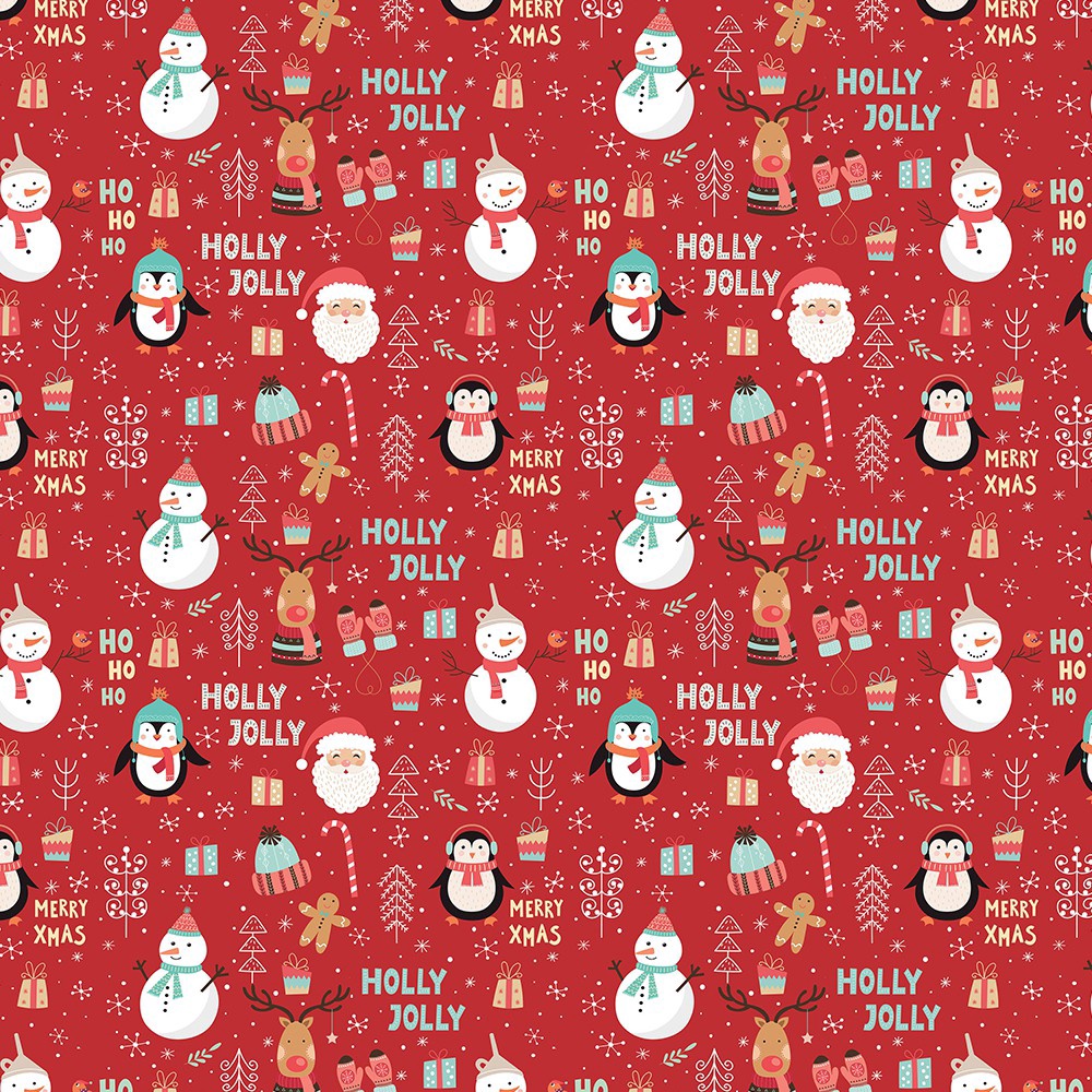 

MURAH Kertas Kado Natal Harvest Wrapping Paper Xmas Joyland Red