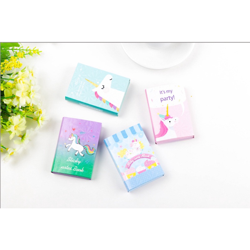

TERBAIK UNICORN Series Sticky Note Book Kumpulan Sticky Notes dalam bentuk buku motif UNICORN
