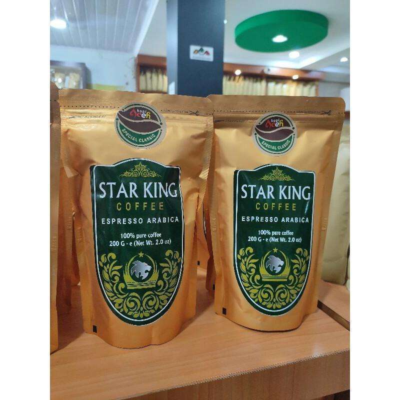 

STAR KING COFFEE - KOPI ARABIKA GAYO 200 GRAM ESPRESSO GOLD PREMIUM | ARABIKA SPECIALTY